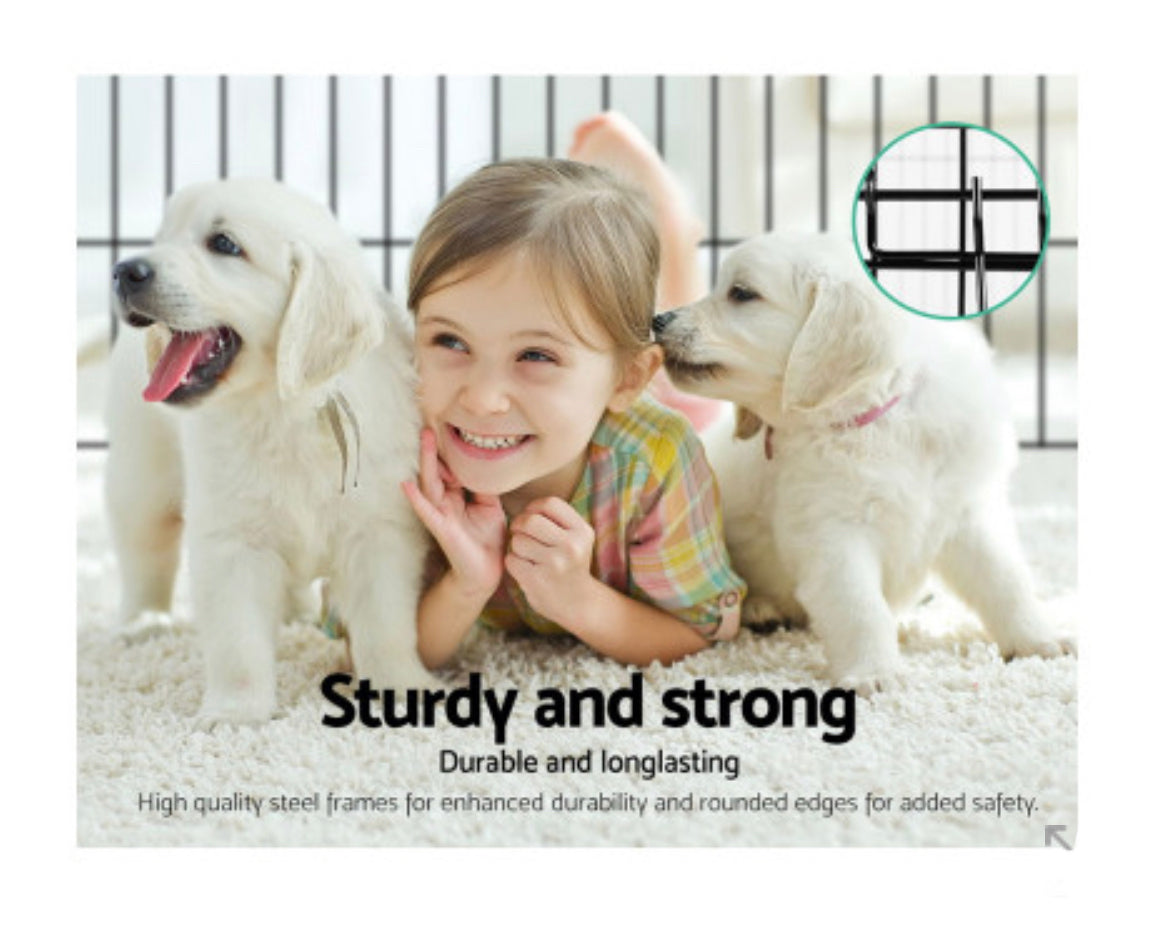 Pet Pet Dog Playpen 24" 8 Panel Puppy Exercise Cage Enclosure Fence
