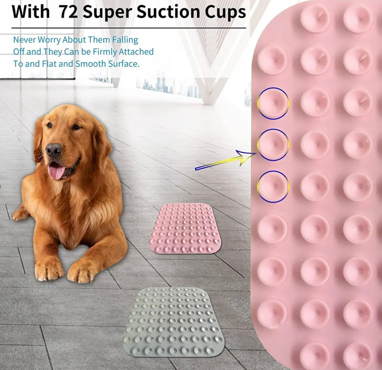 Slow food licking Mat for Dogs 2 Pack